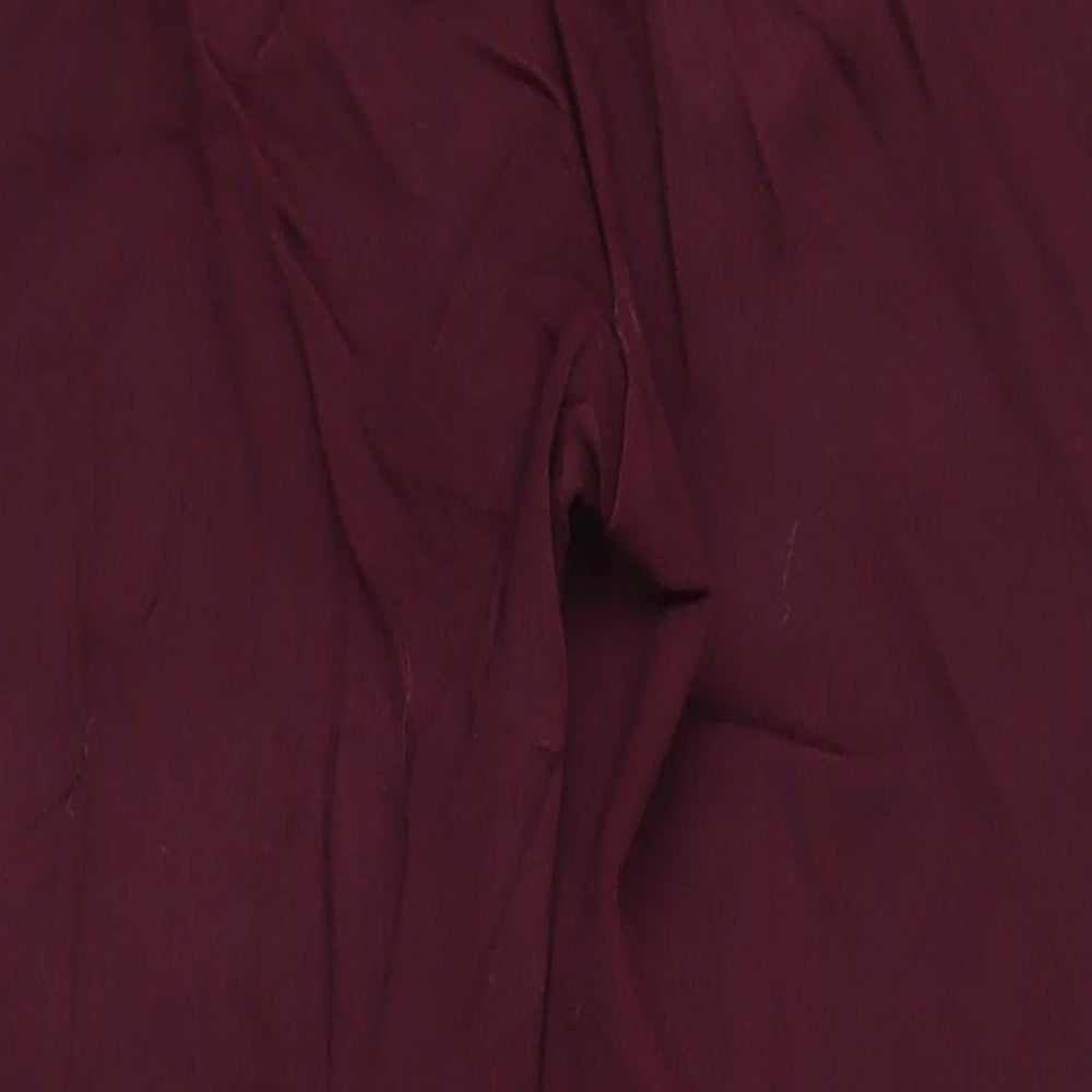 M&S Womens Red Polyester Jegging Jeans Size 12 L25 in Regular