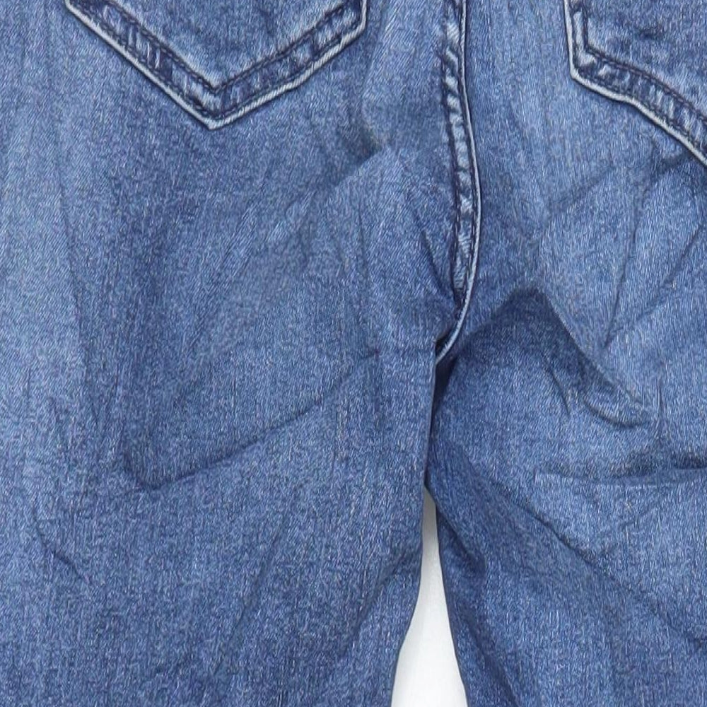 M&S Womens Blue Cotton Skinny Jeans Size 8 L26 in Regular