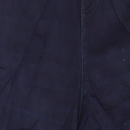 M&S Womens Blue Cotton Skinny Jeans Size 12 L29 in Regular