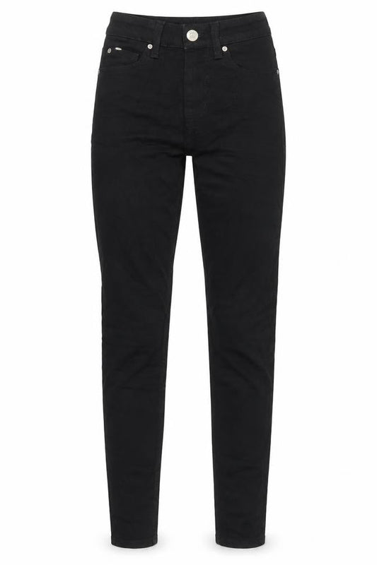 Marks & Spencer Womens Black Cotton Skinny Jeans Size 6 L28 in Regular