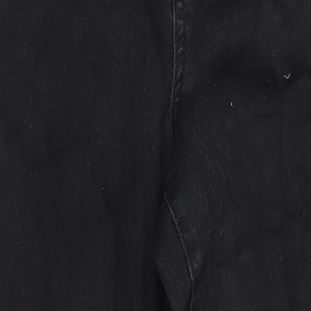 M&S Womens Black Cotton Skinny Jeans Size 12 L29 in Regular