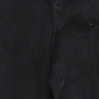 M&S Womens Black Cotton Skinny Jeans Size 12 L29 in Regular