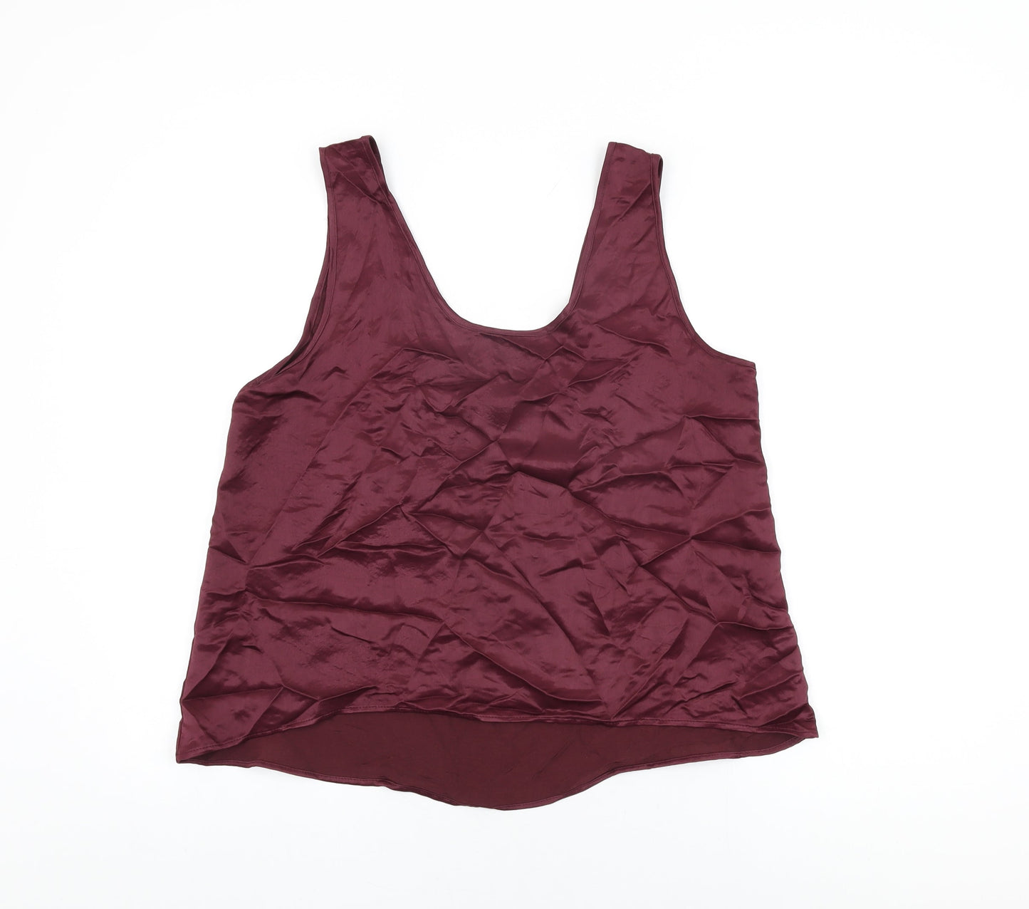 Womens UK Size L Zara Purple Basic T-Shirt