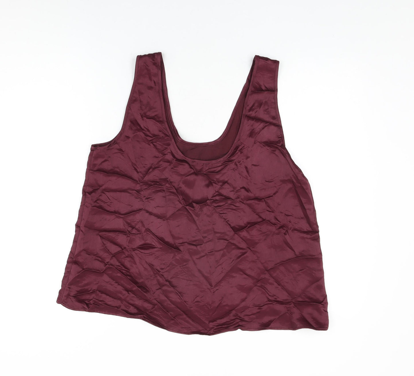 Womens UK Size L Zara Purple Basic T-Shirt