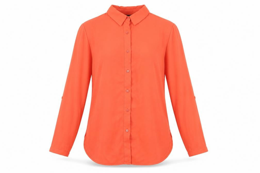 Womens UK Size S Adrianna Papell Red Basic Button-Up