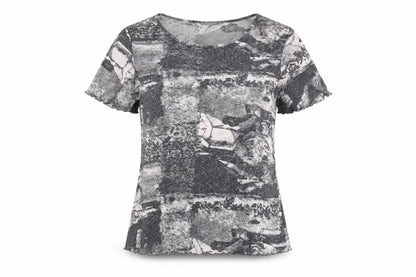 Womens UK Size XL Reflections Grey Basic T-Shirt