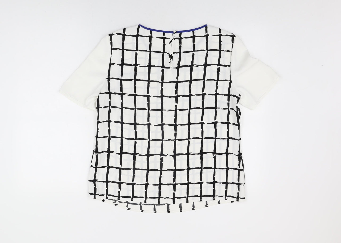 Womens UK Size 10 Planet White Basic Blouse