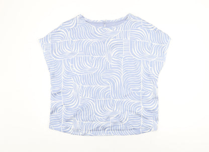 Womens UK Size 16 Marks and Spencer Blue Basic Blouse