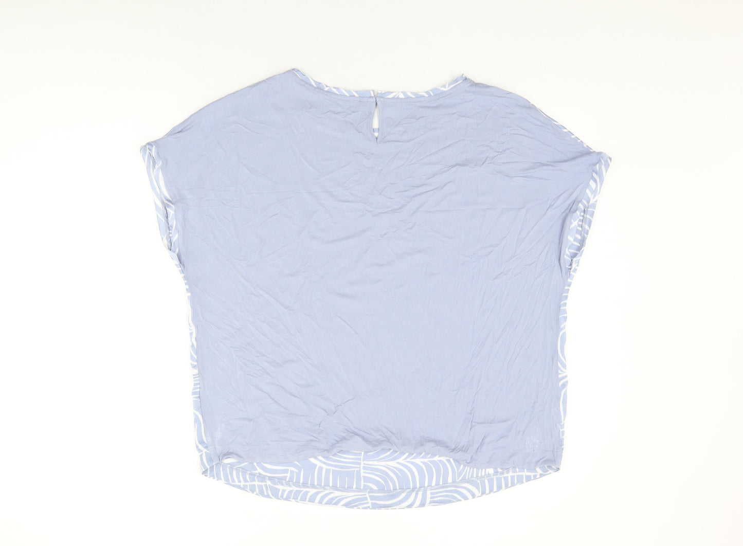 Womens UK Size 16 Marks and Spencer Blue Basic Blouse