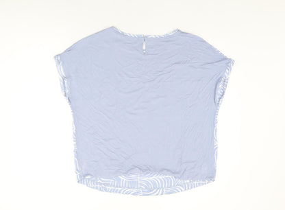 Womens UK Size 16 Marks and Spencer Blue Basic Blouse
