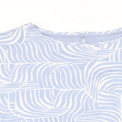 Womens UK Size 16 Marks and Spencer Blue Basic Blouse
