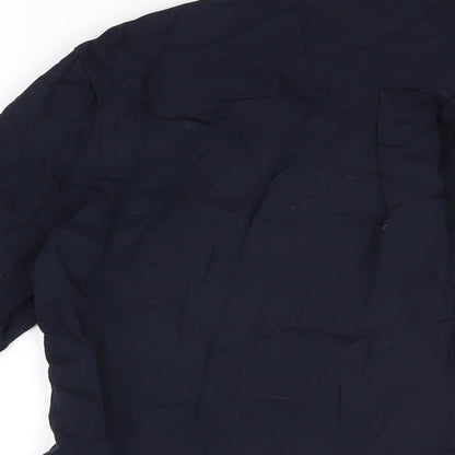Womens UK Size XS Uniqlo Blue Basic Button-Up