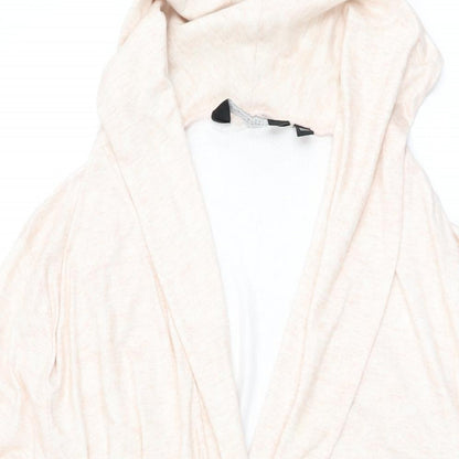 Dorothy Perkins Womens Pink Solid Polyester Top Robe Size M Tie