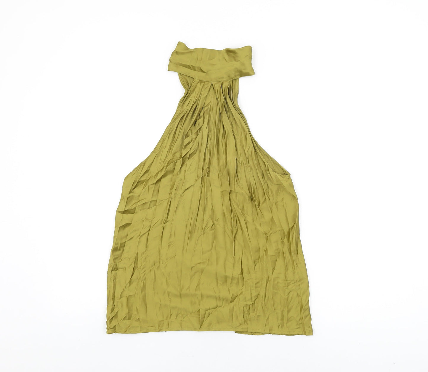 Womens UK Size S Zara Green Basic Blouse