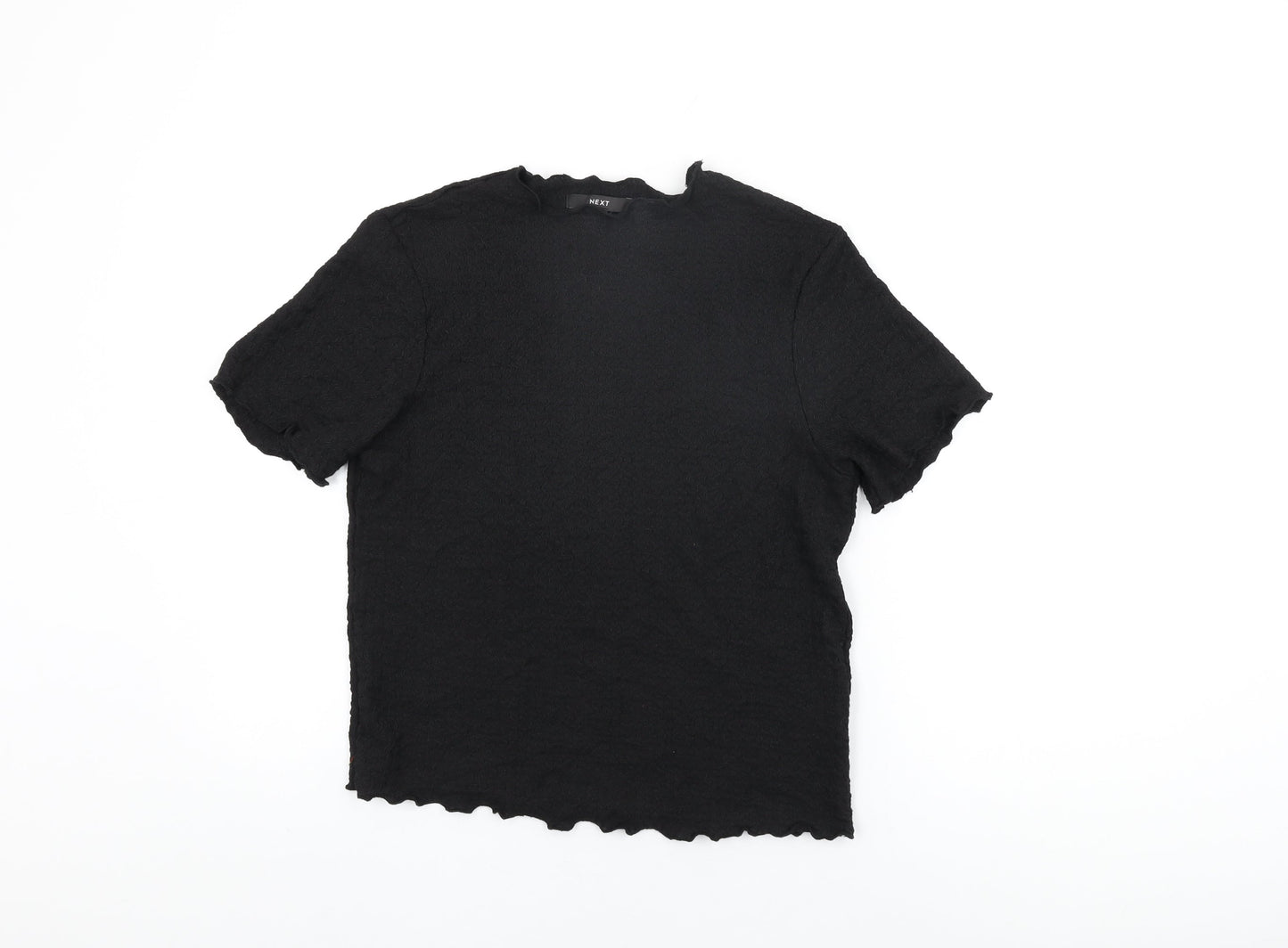 Womens UK Size 16 NEXT Black Basic T-Shirt