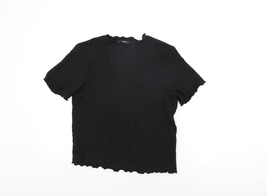 Womens UK Size 16 NEXT Black Basic T-Shirt