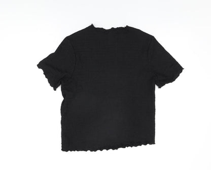 Womens UK Size 16 NEXT Black Basic T-Shirt