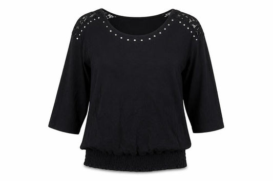 Womens UK Size S Klass Black Basic T-Shirt