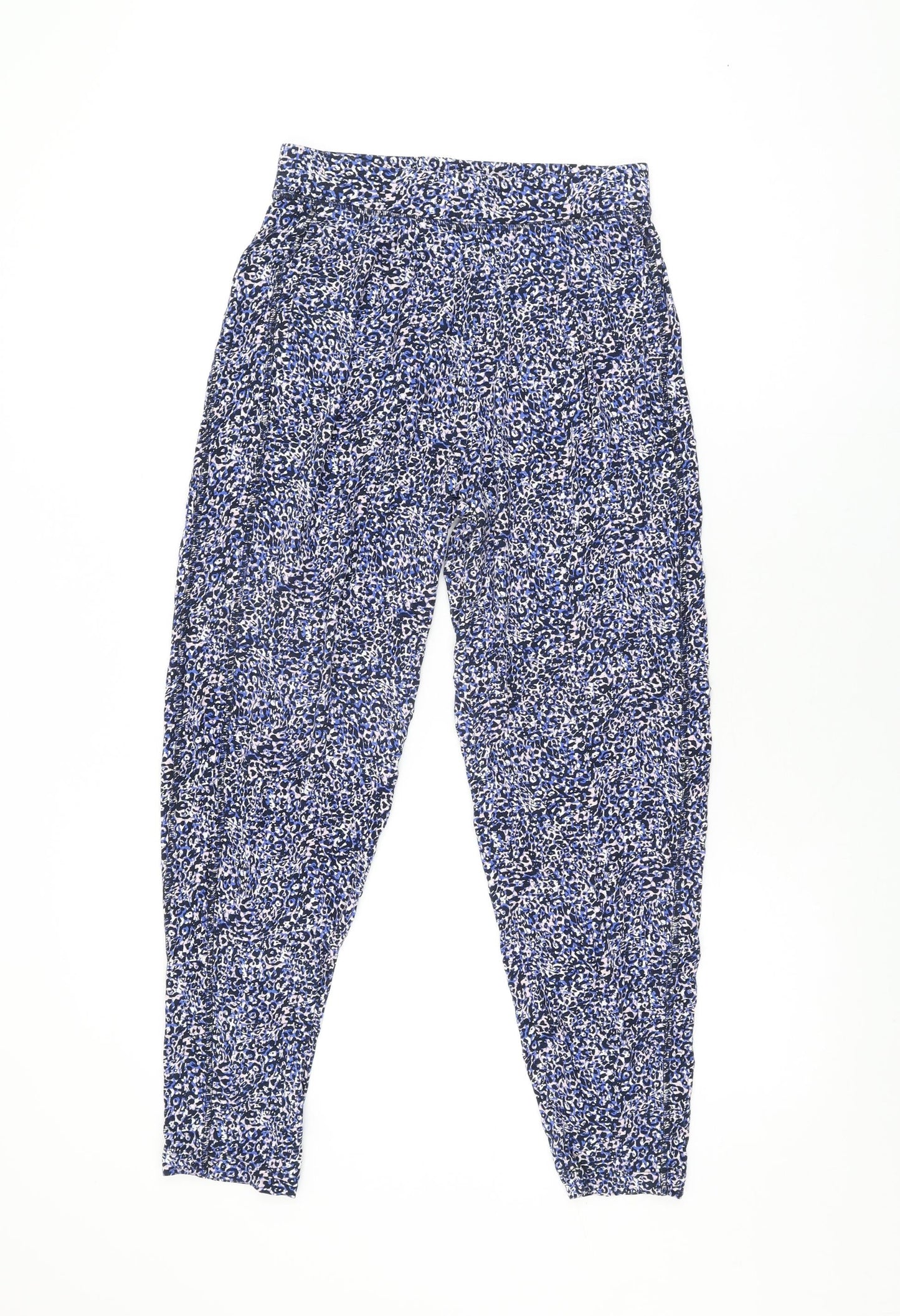 Womens UK Size 8 Marks and Spencer Regular Fit  Blue Trousers