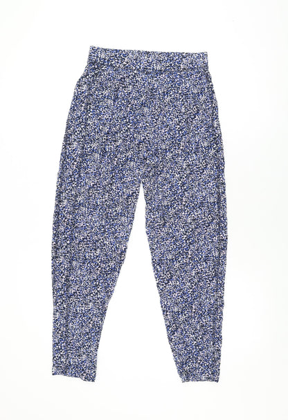Womens UK Size 8 Marks and Spencer Regular Fit  Blue Trousers