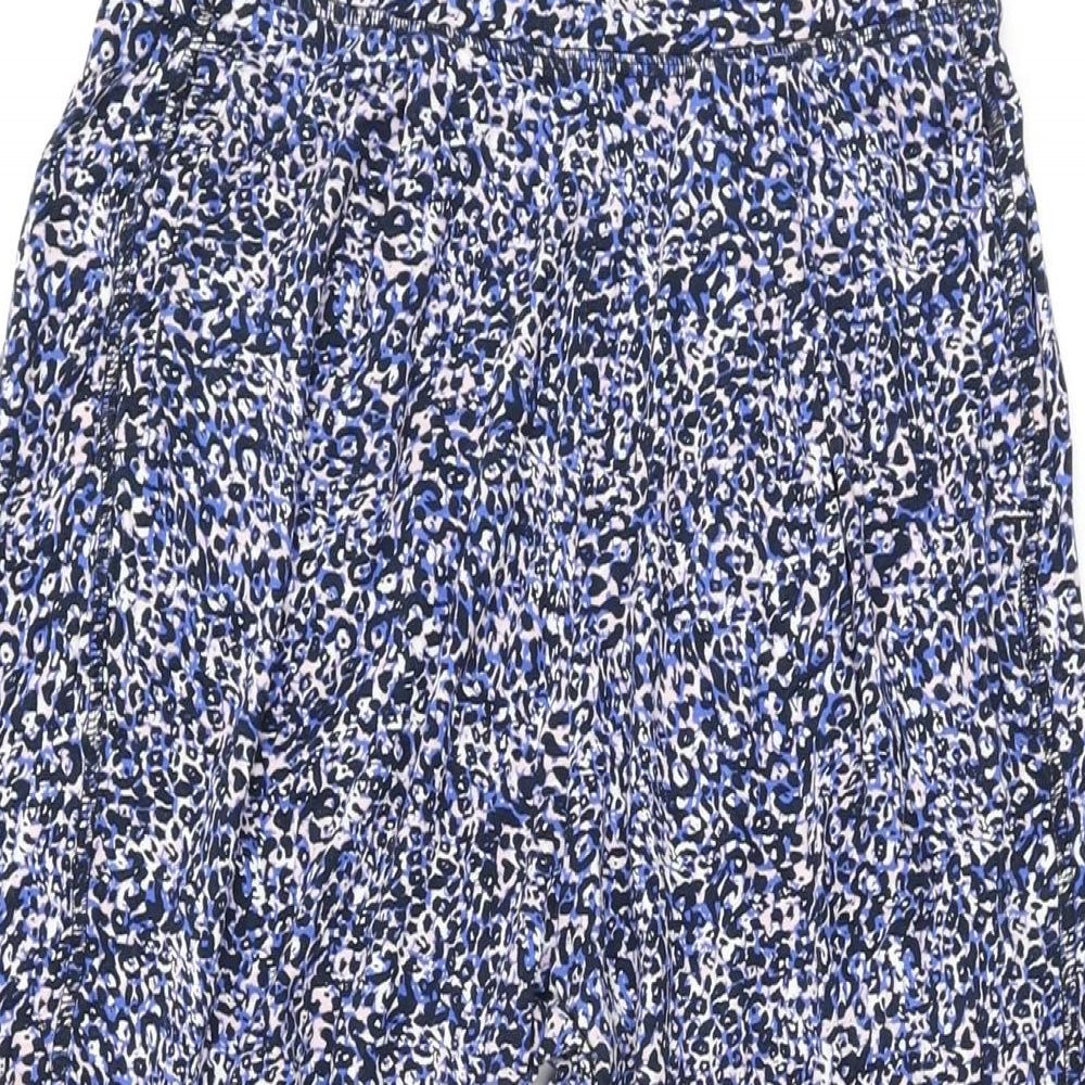 Womens UK Size 8 Marks and Spencer Regular Fit  Blue Trousers