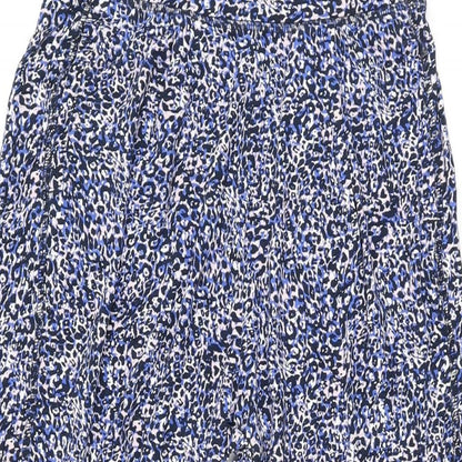 Womens UK Size 8 Marks and Spencer Regular Fit  Blue Trousers