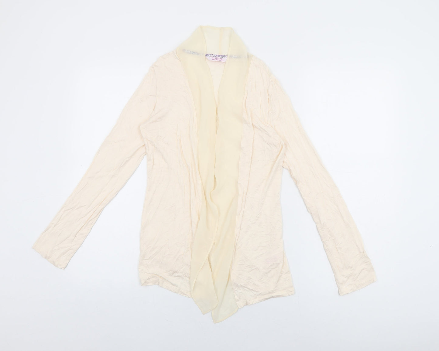 La Senza Womens Pink V-Neck Viscose Cardigan Jumper Size 8
