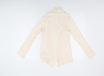 La Senza Womens Pink V-Neck Viscose Cardigan Jumper Size 8