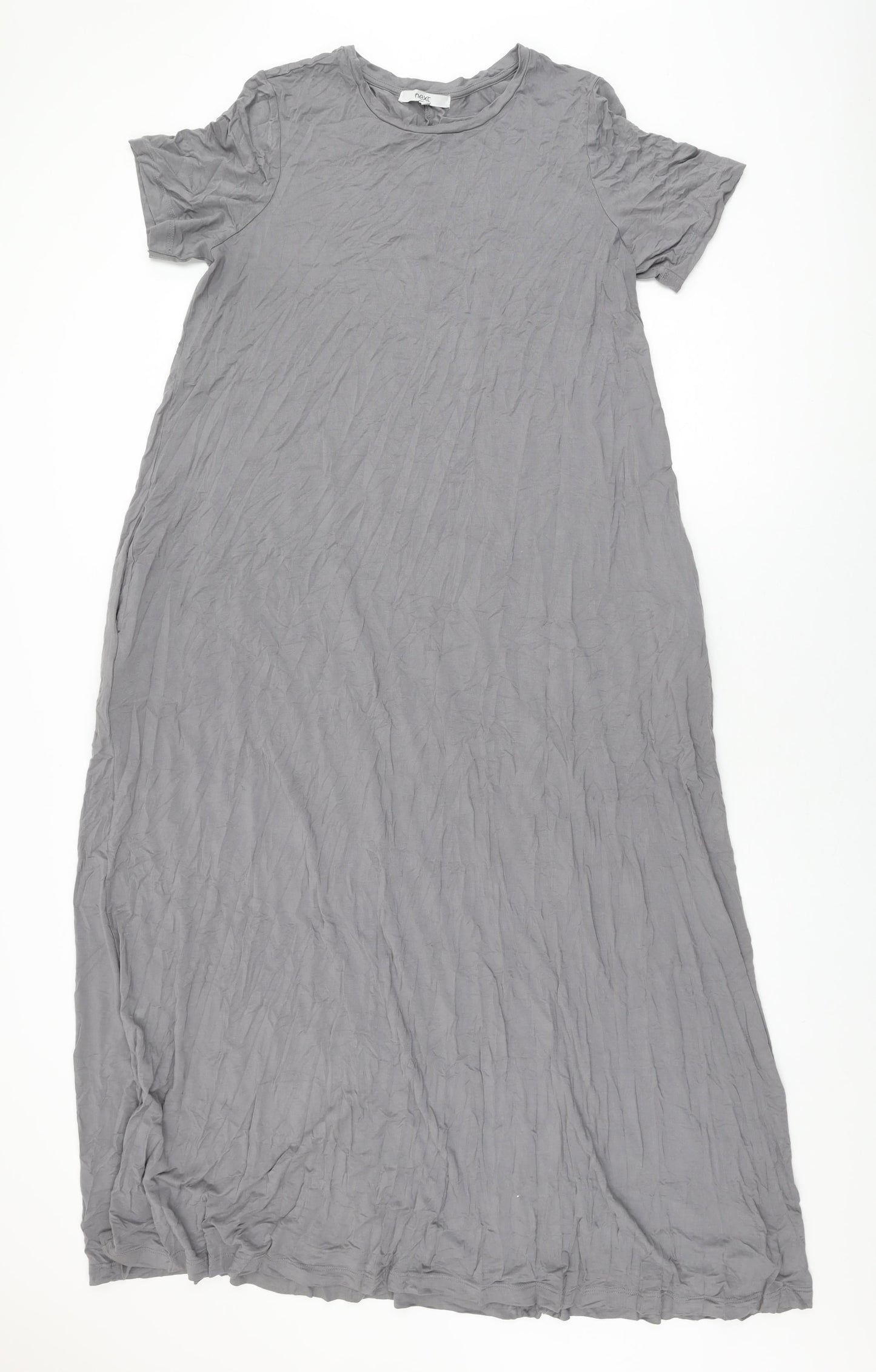 NEXT Womens Grey Modal Maxi Size 16 Round Neck Pullover