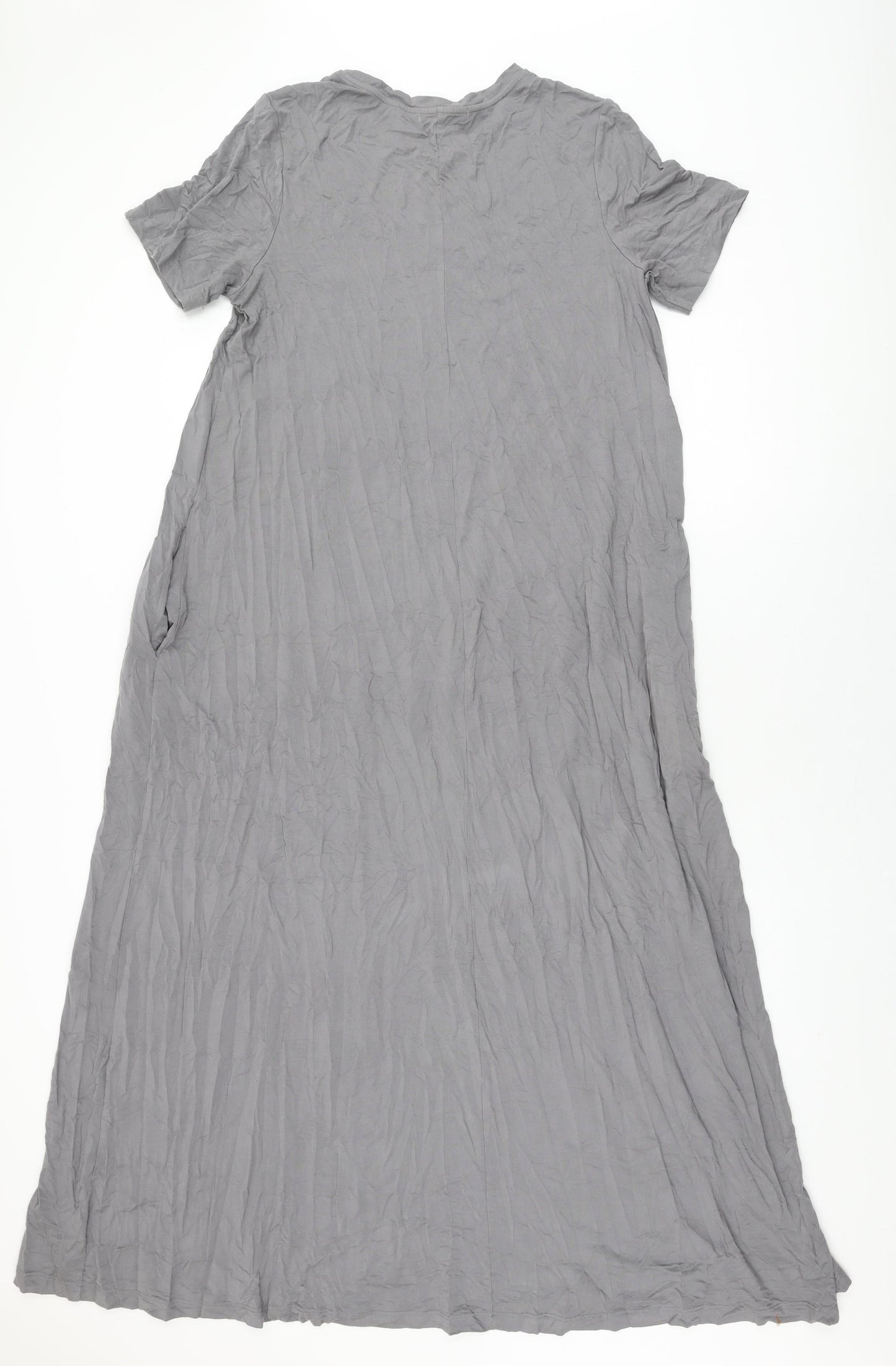 NEXT Womens Grey Modal Maxi Size 16 Round Neck Pullover