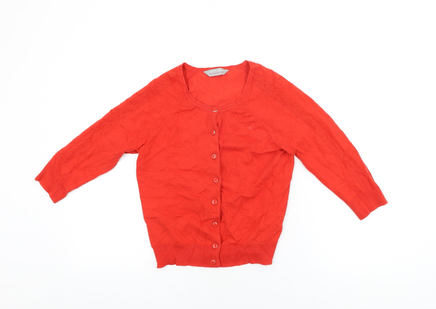 Womens UK Size 8 Dorothy Perkins Red Cardigan Jumper