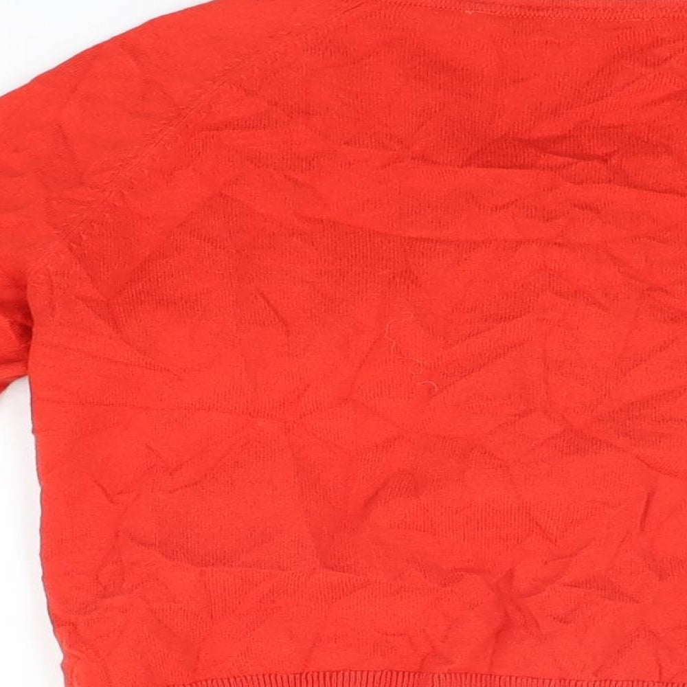 Womens UK Size 8 Dorothy Perkins Red Cardigan Jumper