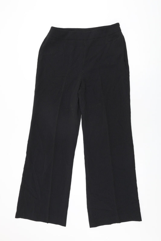 Womens UK Size 10 Kaliko Regular Fit  Black Trousers
