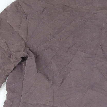 Womens UK Size 12 C&A Grey Basic Button-Up