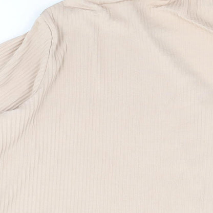 Womens UK Size 12 River Island Pink Basic Button-Up