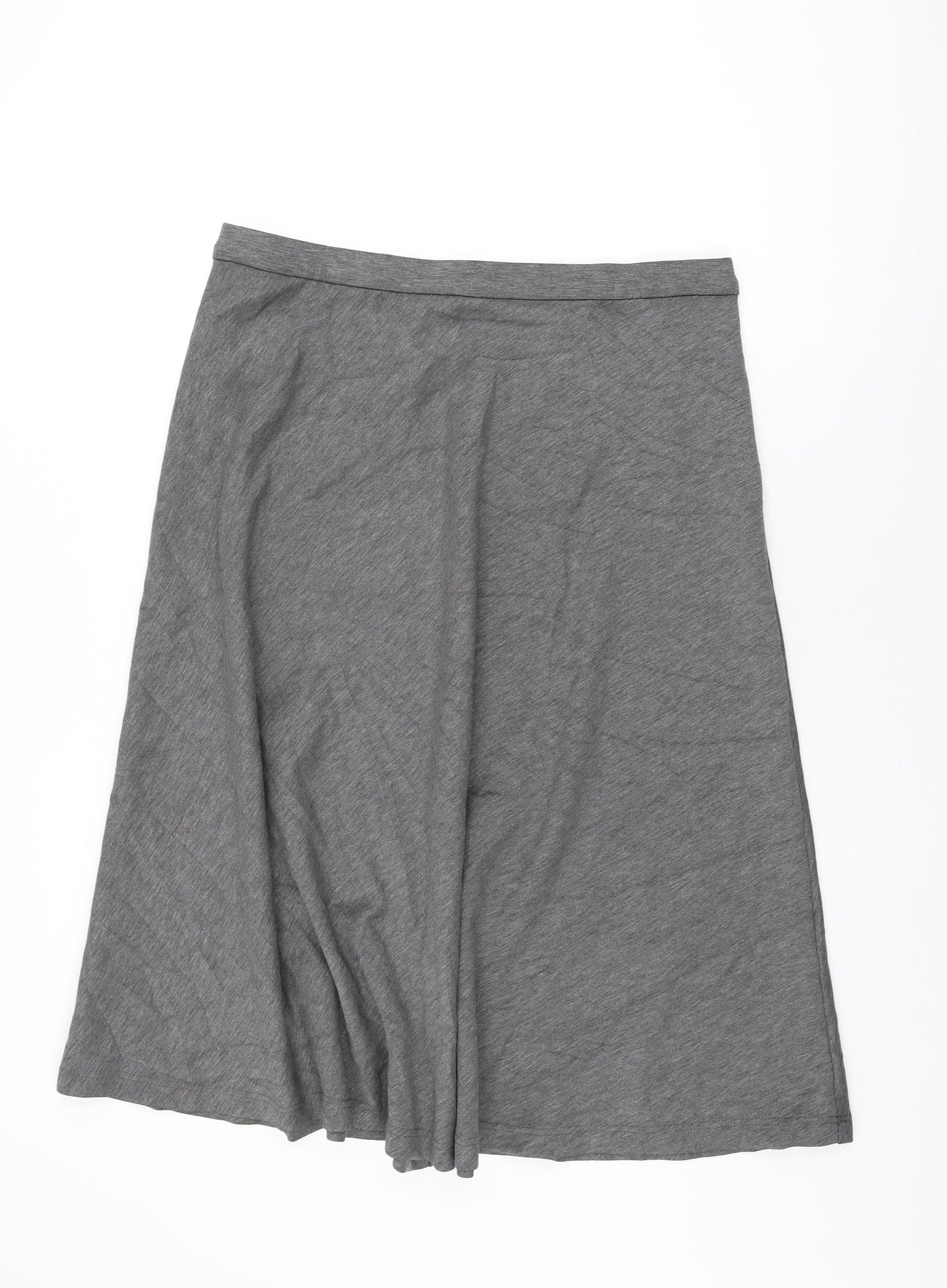Marks and Spencer Womens Grey Polyester Swing Skirt Size 18