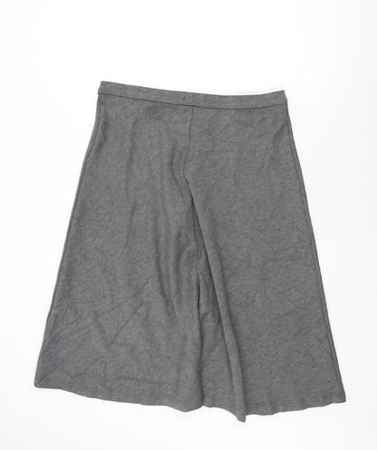 Marks and Spencer Womens Grey Polyester Swing Skirt Size 18