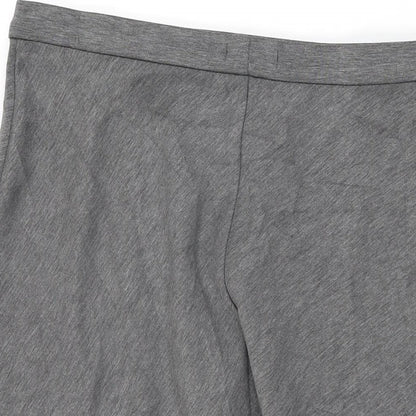 Marks and Spencer Womens Grey Polyester Swing Skirt Size 18