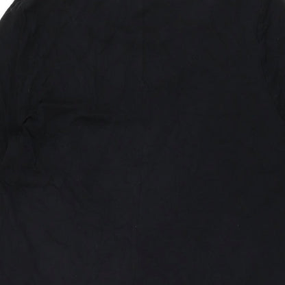 Marks and Spencer Womens Black Viscose Shift Size 14 Round Neck Pullover
