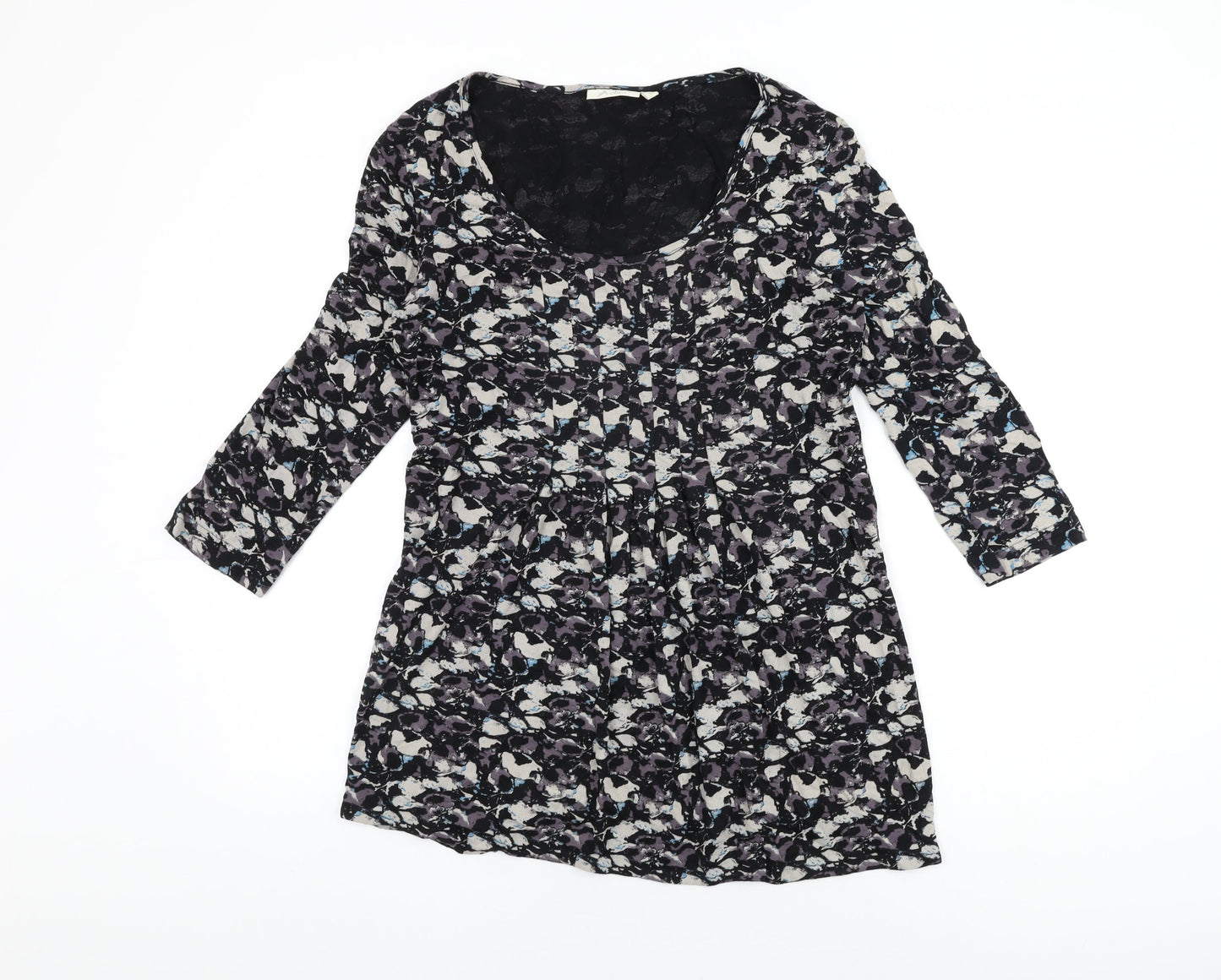 Womens UK Size S Adini Black Basic T-Shirt