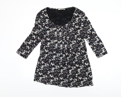Womens UK Size S Adini Black Basic T-Shirt