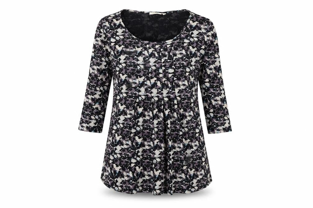 Womens UK Size S Adini Black Basic T-Shirt