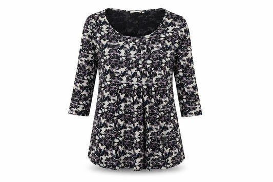 Womens UK Size S Adini Black Basic T-Shirt