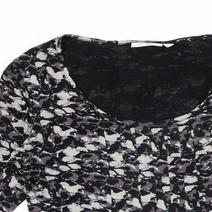 Womens UK Size S Adini Black Basic T-Shirt