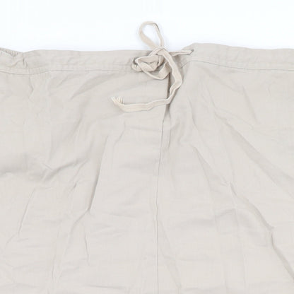 Bonmarché Womens Beige Polyester Swing Skirt Size 24 Drawstring