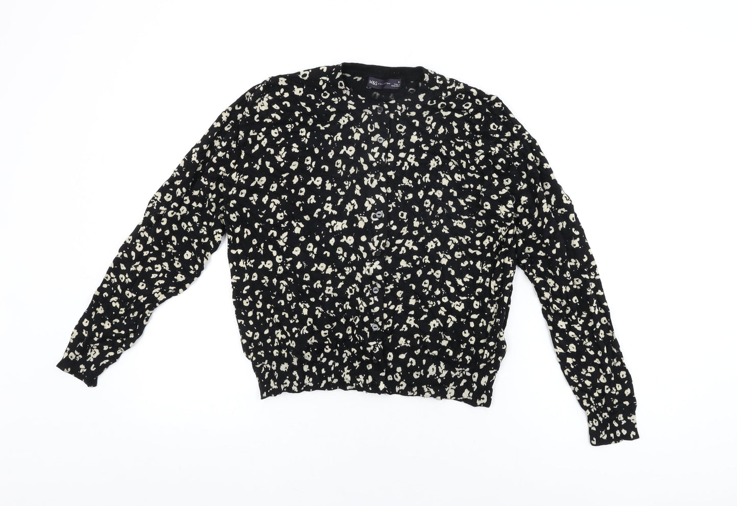 Womens UK Size 16 Marks and Spencer Black Cardigan Jumper
