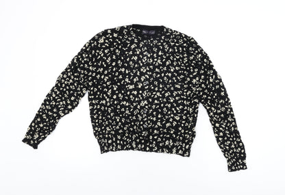 Womens UK Size 16 Marks and Spencer Black Cardigan Jumper