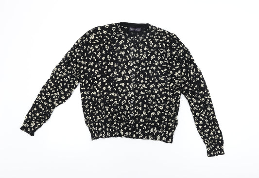 Womens UK Size 16 Marks and Spencer Black Cardigan Jumper