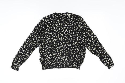 Womens UK Size 16 Marks and Spencer Black Cardigan Jumper