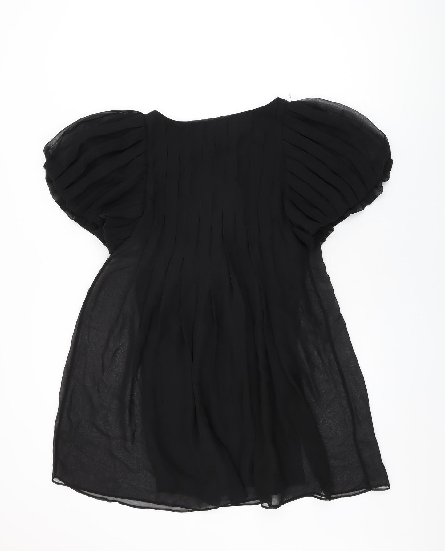 Mango Womens Black Polyester Shift Size M Round Neck Pullover